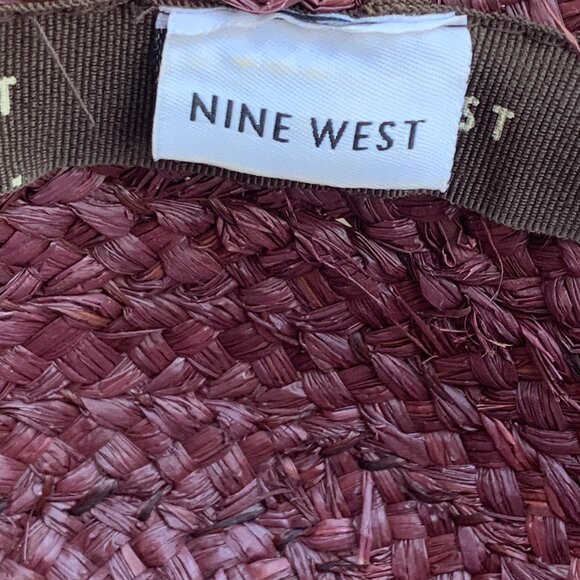 Nine West Wide Brim Wicker Sun Hat - Picture 13 of 15